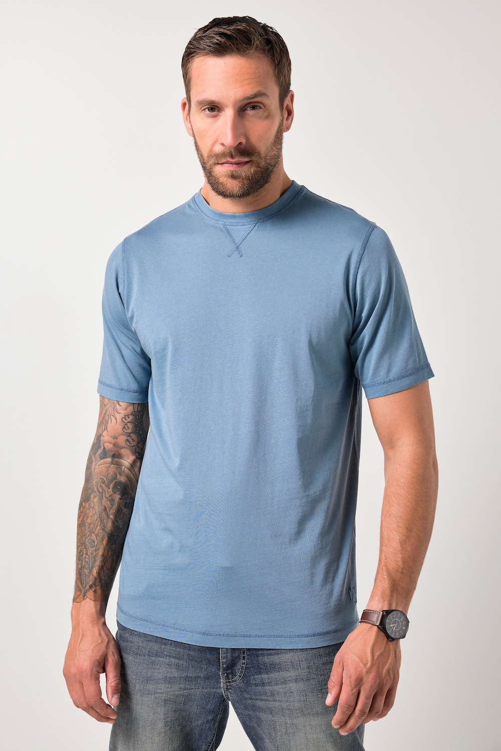 JP1880 T-Shirt, Halbarm, Vintage-Look, Stickerei, bis 8 XL