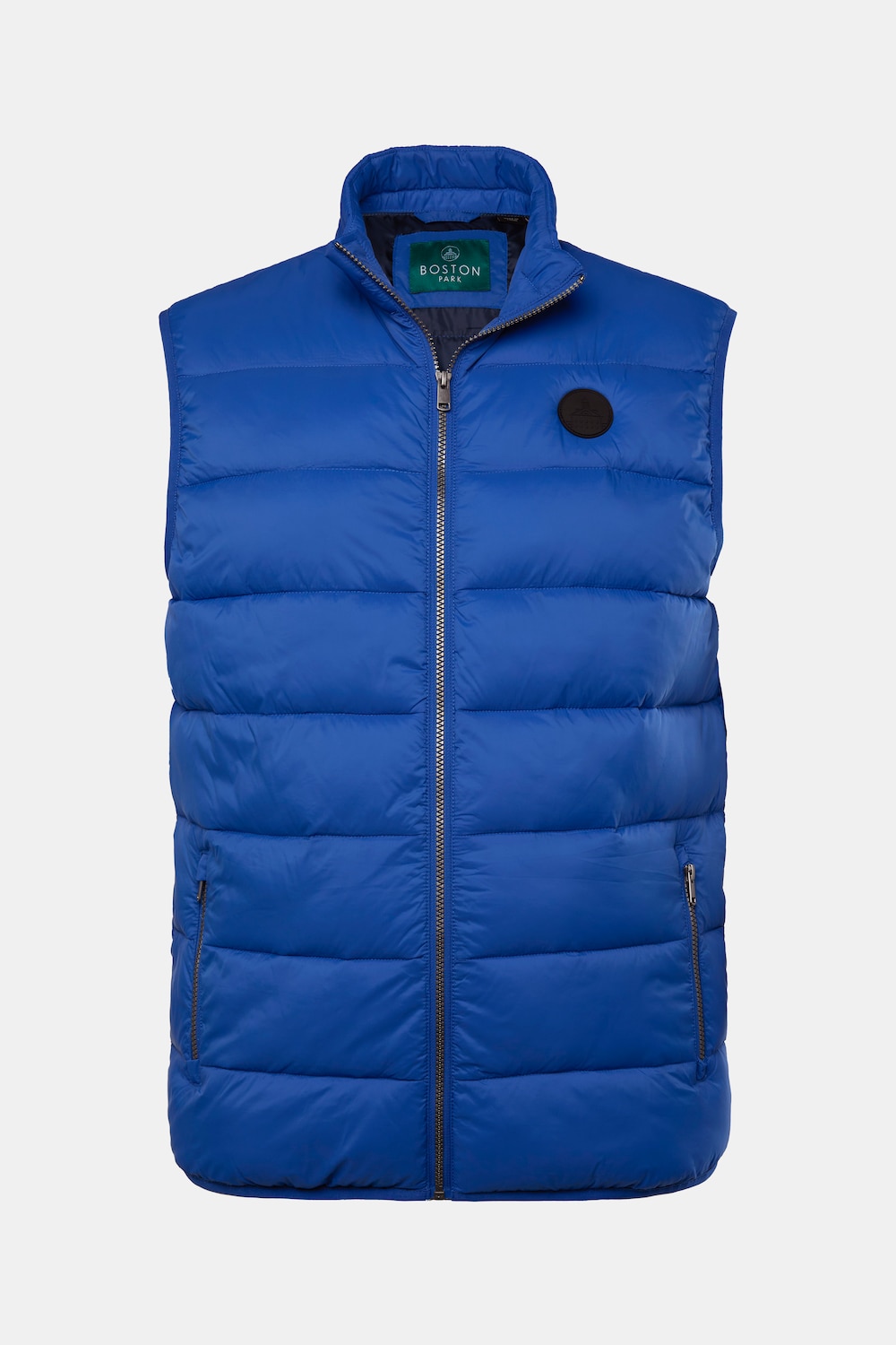 Boston Park quiltet vest, stående krave, lommer, op til str. 84/86