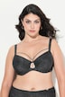 Beugelbeha, sierband, zachte cups, metallic effect, cup C-G