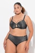 Beugelbeha, sierband, zachte cups, metallic effect, cup C-G