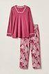 Pyjama, Paisleymuster, Tunika-Ausschnitt, Langarm
