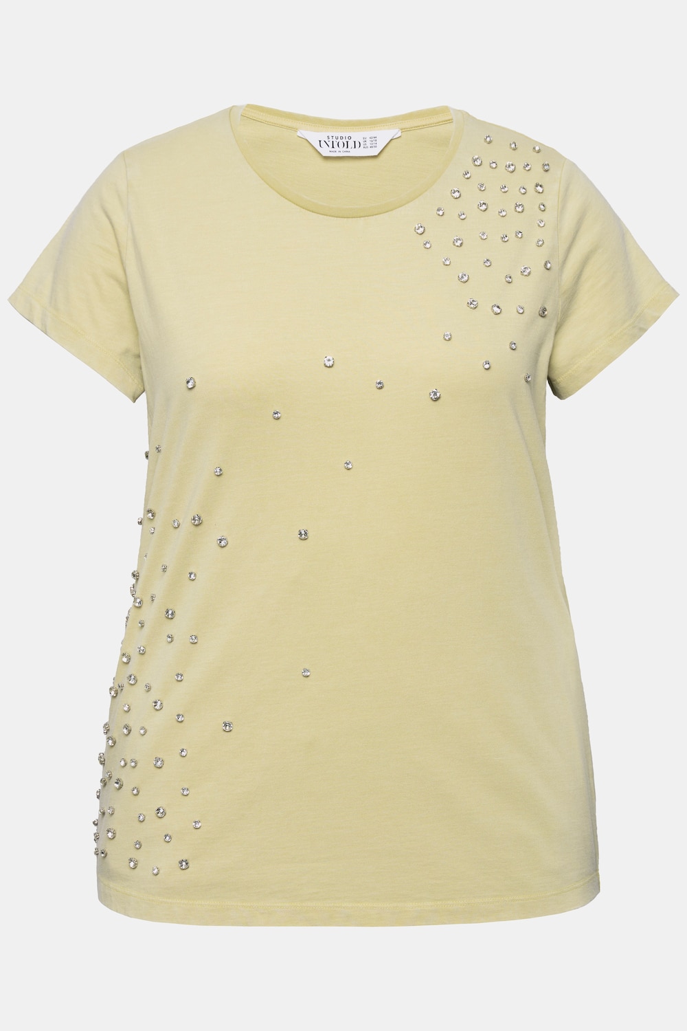 Stora storlekar T-shirt, Dam, brun, storlek: 50/52, Bomull, Studio Untold