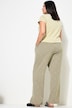 Herringbone Elastic Waist Pants