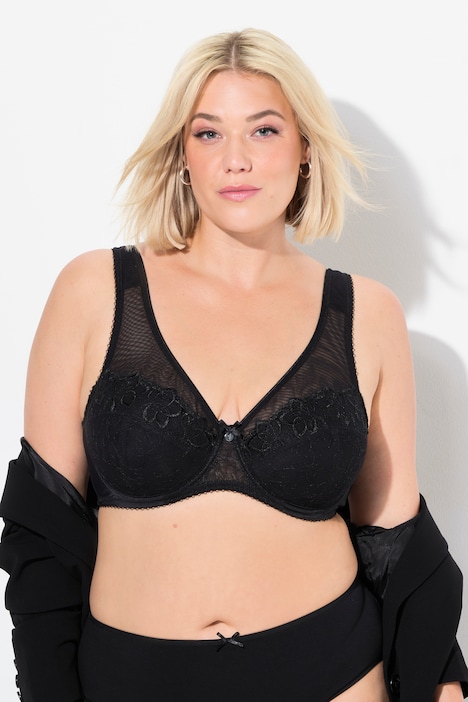 Soutien-gorge à armatures High-Apex, broderies - bonnet C-F