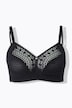 Underwire-Free Geometric Lace Bra