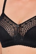 Underwire-Free Geometric Lace Bra