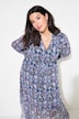Maxi-jurk, A-lijn, grafische print, elastische taille