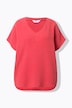 Skjorte, oversized, musselin, V-hals
