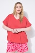Skjorte, oversized, musselin, V-hals