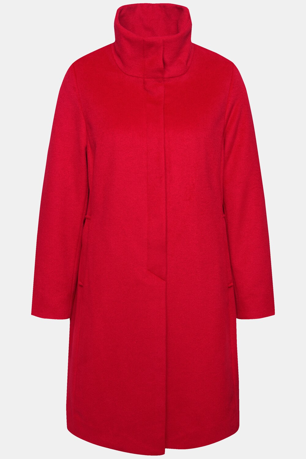 Stora storlekar Kappa, Dam, röd, storlek: 54/56, Polyester/Ull, Ulla Popken