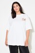 T-shirt, oversized, print bagpå.