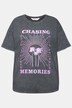T-shirt, oversized, grote print, vintage look