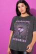 T-shirt, oversized, grote print, vintage look