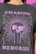 T-shirt, oversized, grote print, vintage look