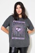 T-shirt, oversized, grote print, vintage look