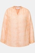 Bluse, Chiffon mit Print, Ballon-Langarm