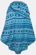 Homewear-poncho, Noors, pluche, kraag, gerecycled