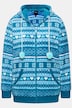 Homewear-Jacke, Plüsch, Norweger, Kapuze, recycelt