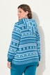 Homewear-Jacke, Plüsch, Norweger, Kapuze, recycelt