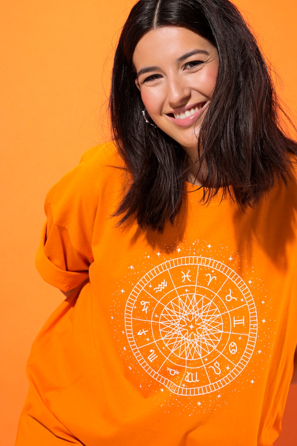 Große Größen T-Shirt, Damen, orange, Größe: 54/56, Baumwolle, Studio Untold