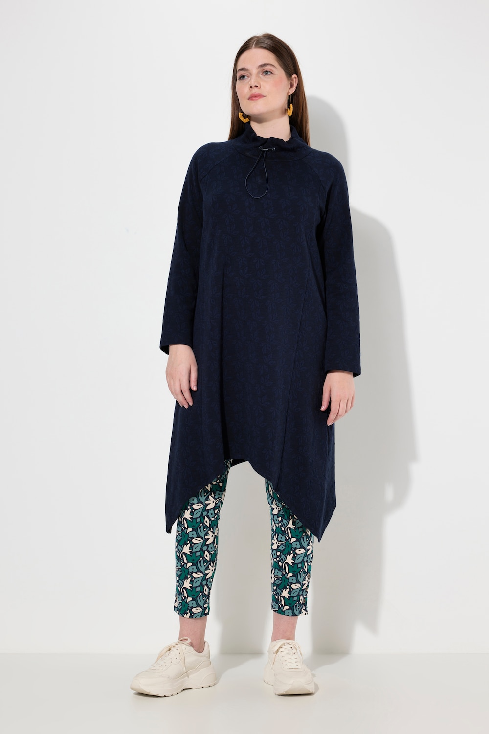 Große Größen Sweatkleid, Damen, blau, Größe: 46/48, Baumwolle, Ulla Popken