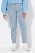 Jeans, Blumenmuster, 5-Pocket