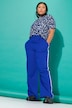 Pantalon, hoge taille, biezen aan de zijkanten