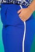 Pantalon, hoge taille, biezen aan de zijkanten