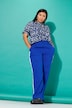 Pantalon, hoge taille, biezen aan de zijkanten