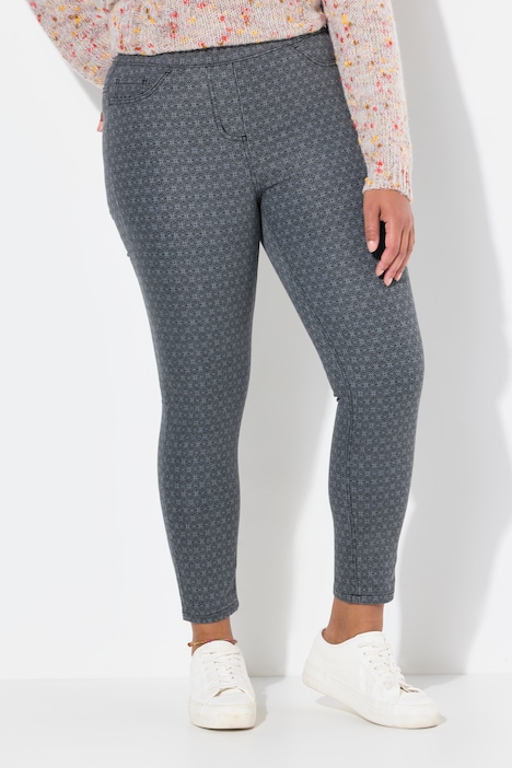 Jeggings, Slim Fit, Minimal-Print, Gesäßtaschen