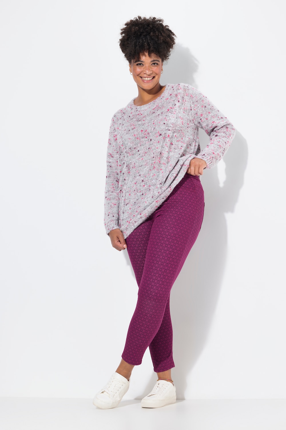 Jegging, slim fit, minimalistische print, achterzakken