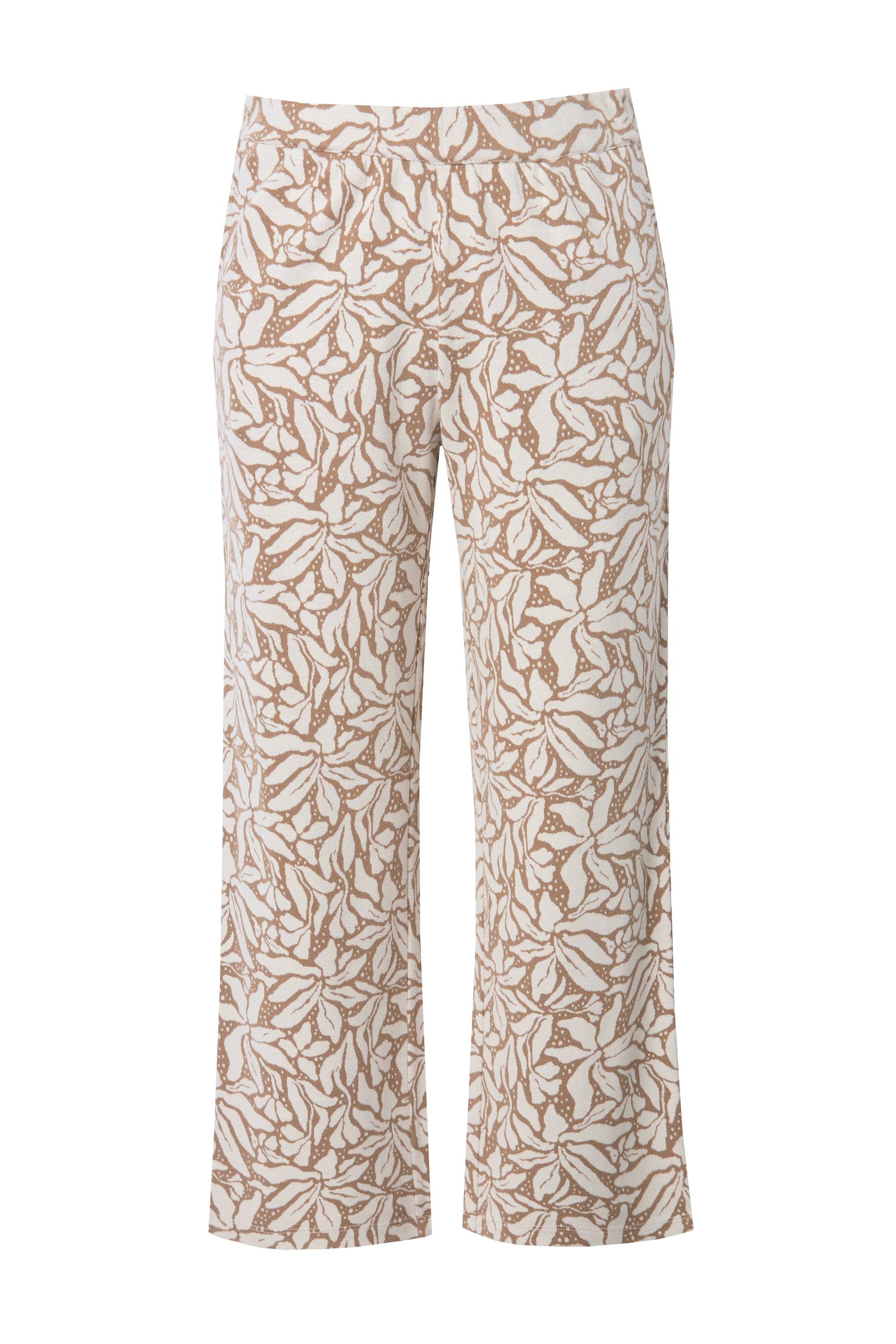 Ulla Popken Damen große Größen Strickhose Rose weites Bein Elastikbund