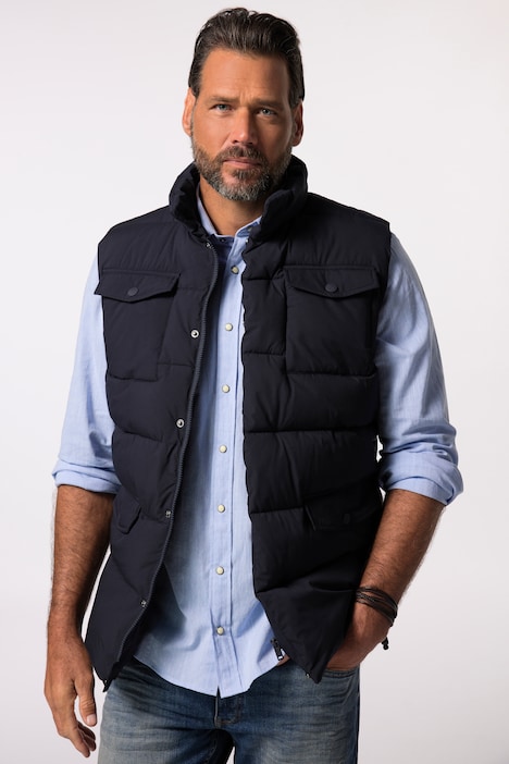 Gilet trapuntato JP1880 per l'outdoor con colletto alto, fino alla tg. 8XL