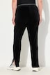 Fluwelen joggingbroek, glinsterende bies, elastische tailleband, zakken