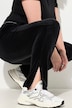 Fluwelen joggingbroek, glinsterende bies, elastische tailleband, zakken