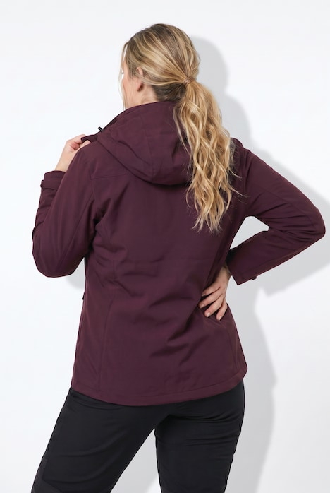 Veste Softshell HYPRAR déperlante, matière stretch et imprimé réfléchissant