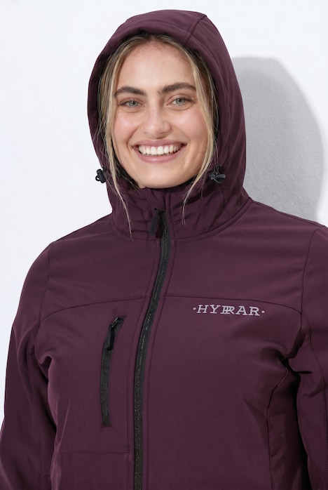 Veste Softshell HYPRAR déperlante, matière stretch et imprimé réfléchissant