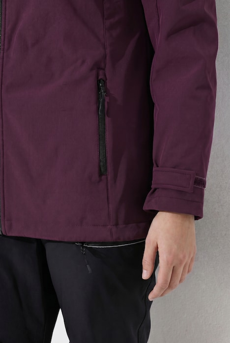 Veste Softshell HYPRAR déperlante, matière stretch et imprimé réfléchissant