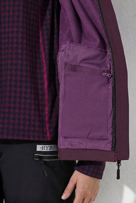 Veste Softshell HYPRAR déperlante, matière stretch et imprimé réfléchissant