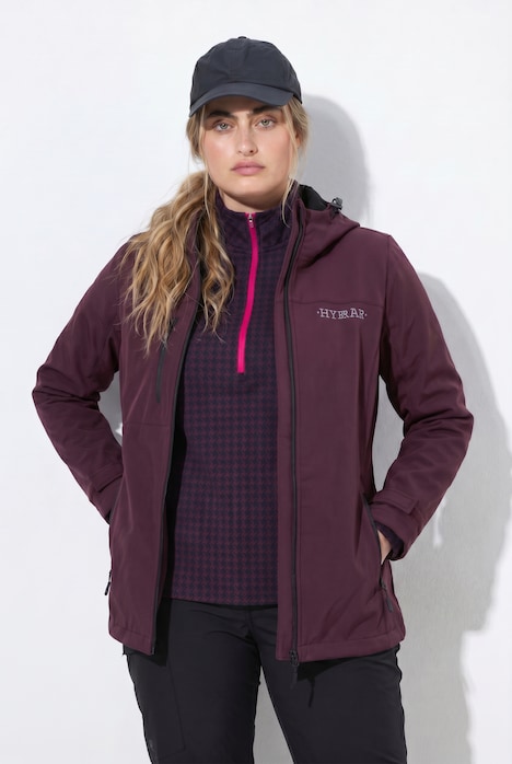 Veste Softshell HYPRAR déperlante, matière stretch et imprimé réfléchissant