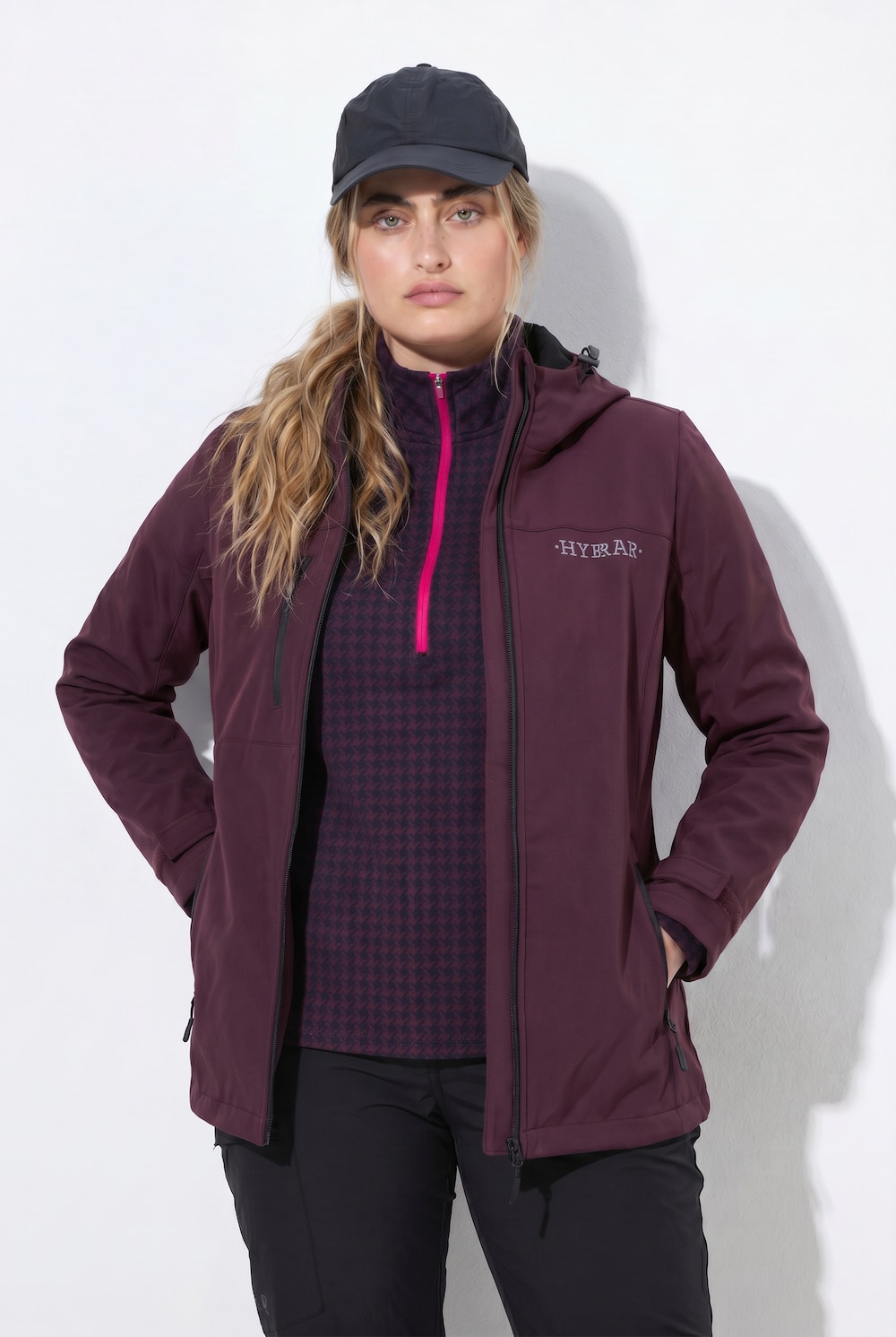 HYPRAR Softshelljacke, wasserabweisend, Stretch, Reflektor