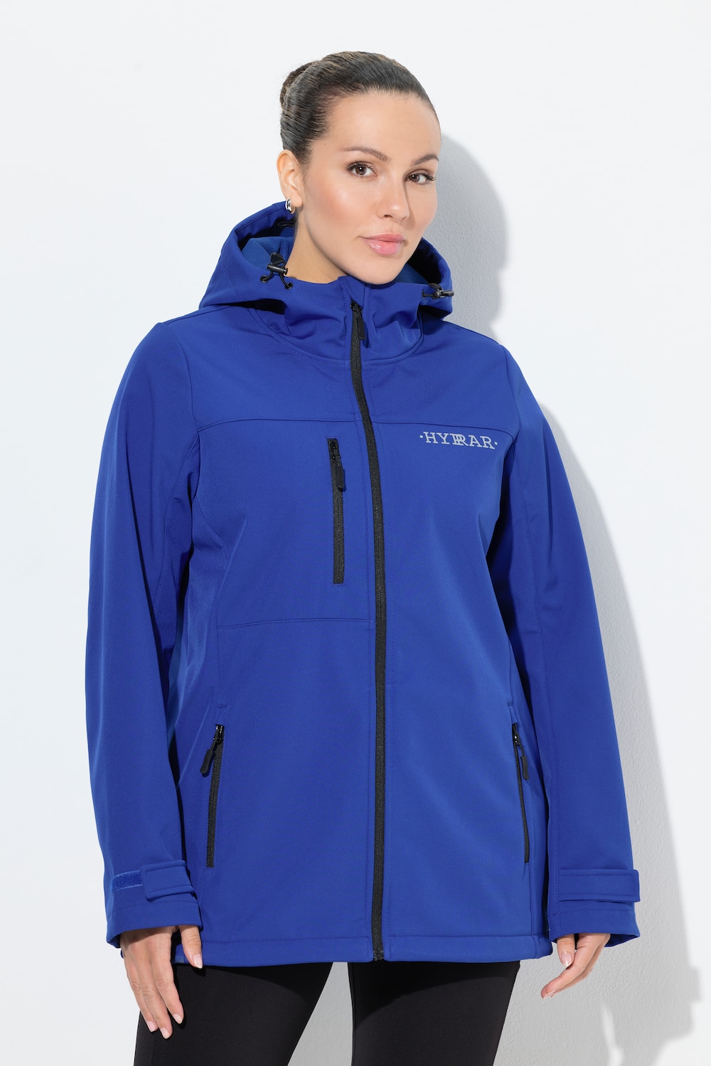 Große Größen HYPRAR Softshelljacke, Damen, blau, Größe: 50/52, Elasthan, Ulla Popken