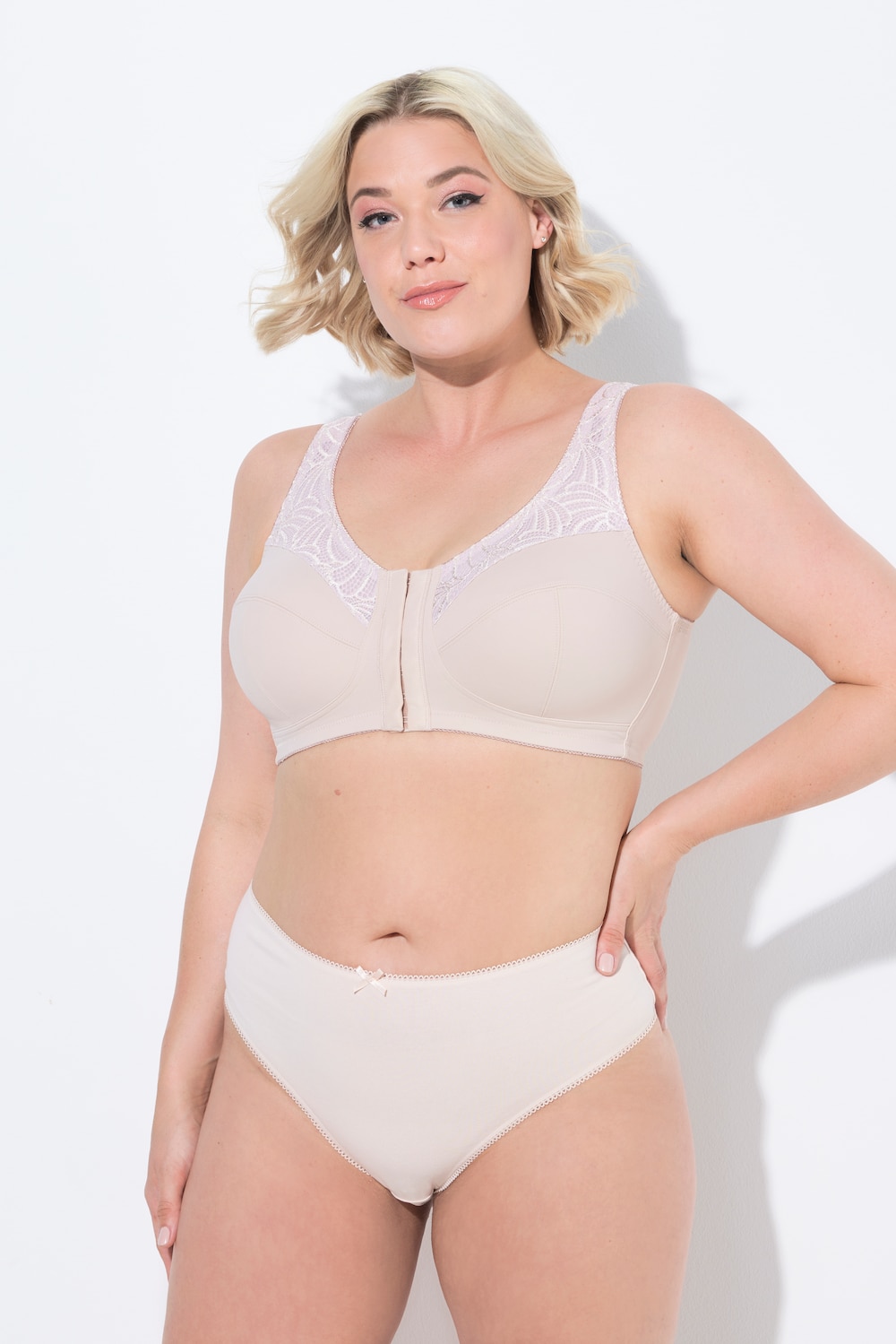 Stora storlekar Stringtrosa i 5-pack, Dam, rosa, storlek: 54/56, Bomull, Ulla Popken