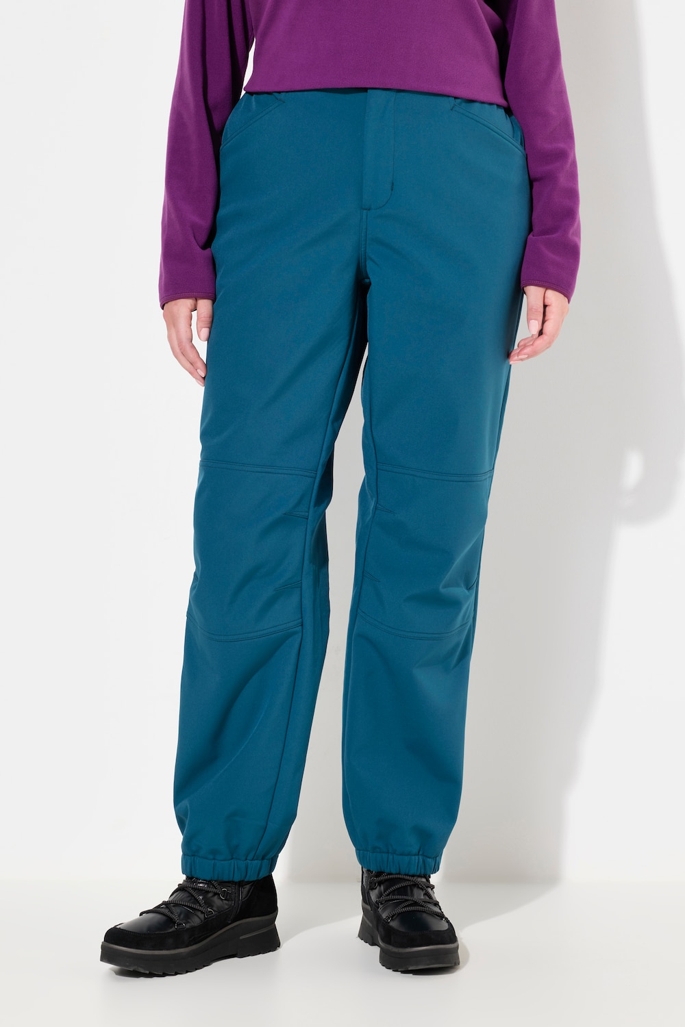 Große Größen Softshellhose, Damen, blau, Größe: 42, Polyester, Ulla Popken
