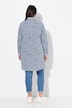 Longbluse, Streifen, Schriftmuster, Hemdkragen, Langarm