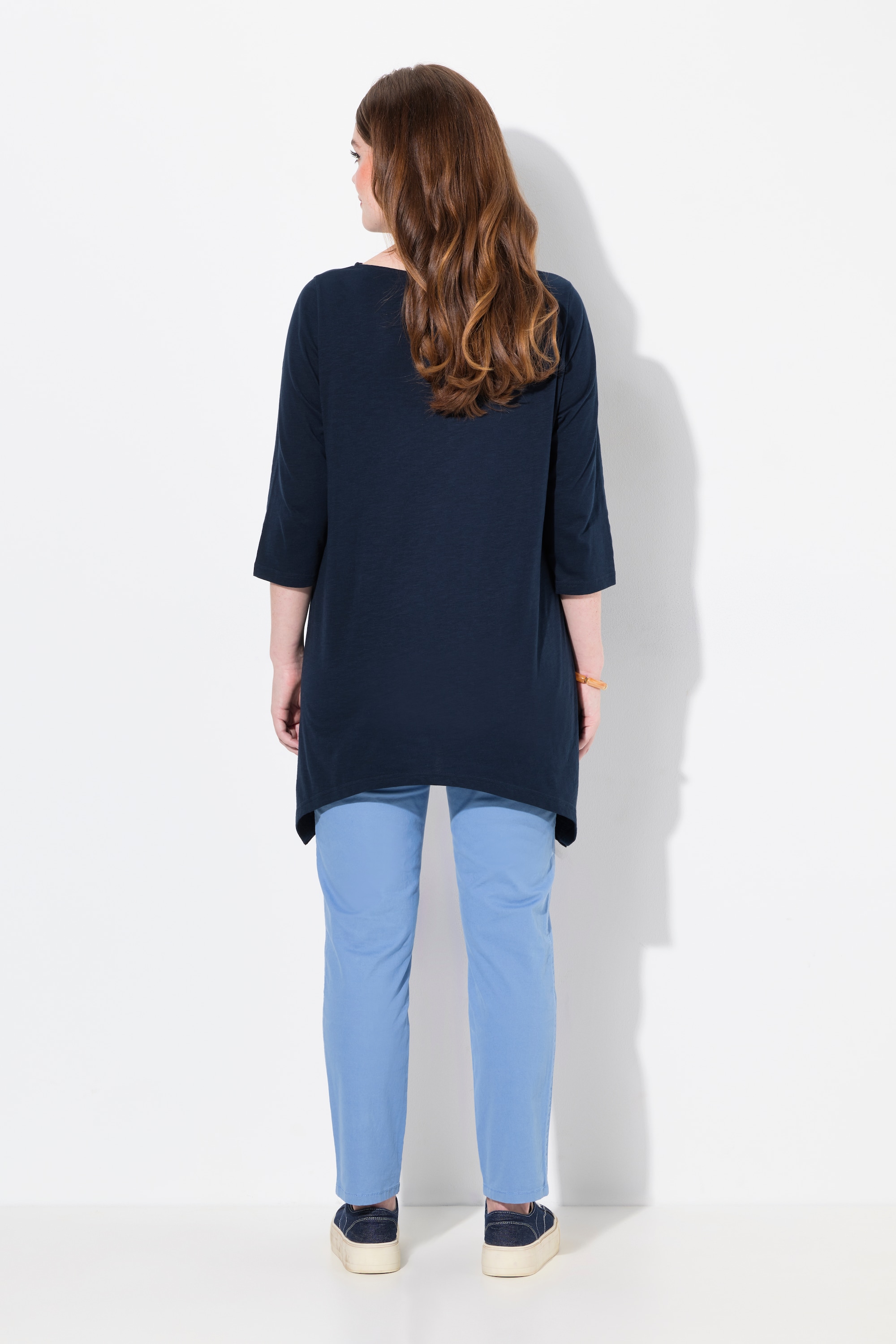 Ulla Popken Damen große Größen Shirt PURE U Boot Ausschnitt 3 4 Arm
