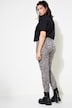 Skinny jeans, høj talje, leopardprint, 5 lommer