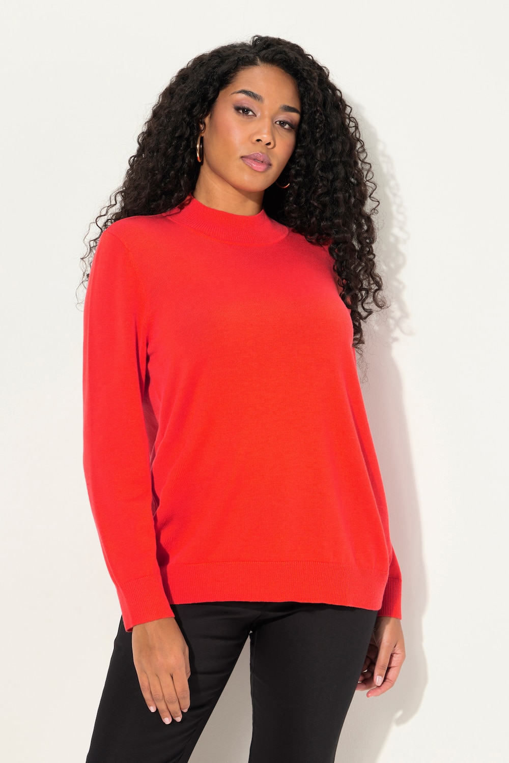 Große Größen Pullover, Damen, orange, Größe: 58/60, Wolle/Seide, Ulla Popken