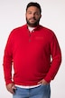 Men+ trøje, lynlåskrave, knaplukning, broderi, op til str. 8XL