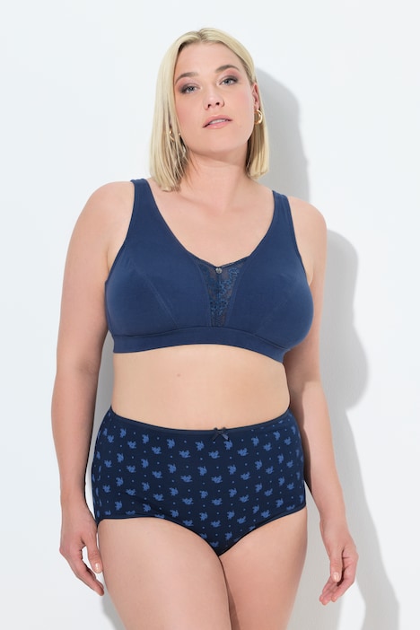 Bralette, pieza de encaje, sin aros, copa C-E